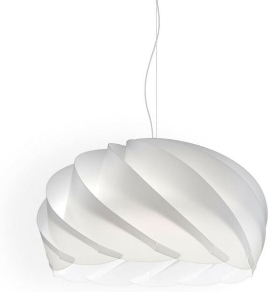 Weiße Aufhängung aus verchromtem Metall Cm. 55 x 35 Std