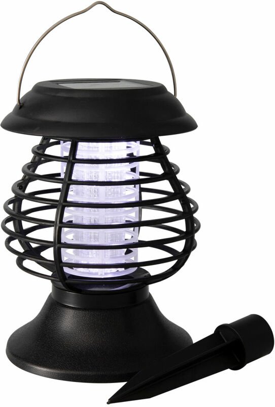 Led Solar Insektenlampe - 19 x 13 cm - Hängeleuchte mit uv-a Licht