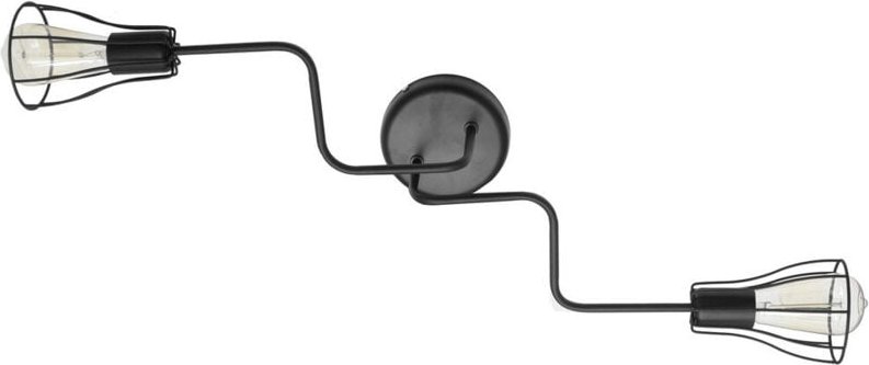 Helam - tube Halbbündige Deckenleuchte mit mehreren Armen Schwarz 82cm