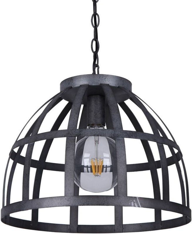 Italux Calera - Industrie- und Retro-hängender Anhänger Antiksilber 1 Licht, E27