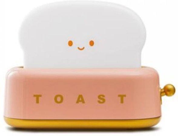 Rosa LED-Nachtlicht in Toastform, wiederaufladbare Kinderbettlampe, einstellbare Helligkeit, mit Timer-Funktion, Geburts...