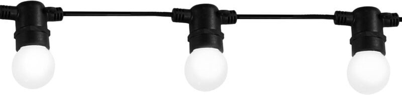 LED Gartengirlande Party M2 10xE27 6,2m 6W Goldlux 310330