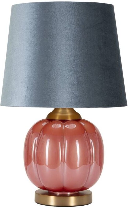 Tischlampe Waikato, Schreibtischleuchte, Büroleuchte, Arbeitslampe, 33x33 h50 cm, Rot und Blau - Dmora