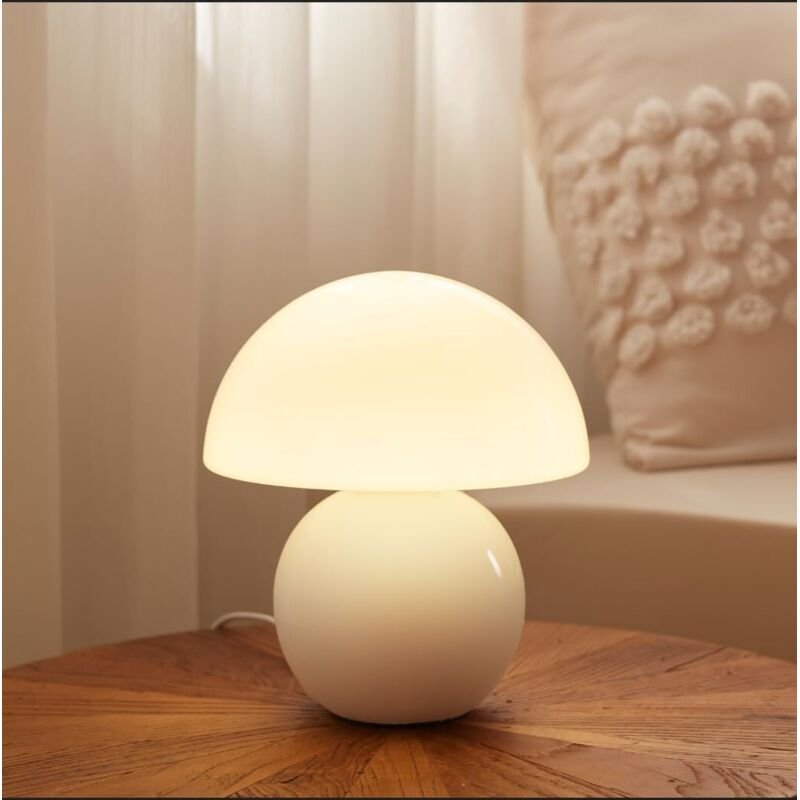 Pilzförmige Lampe, Tischlampe für Schlafzimmer, Büro, Nachttisch, kleine Lampen fürs Wohnzimmer, Lampen im Mid-Century-M...