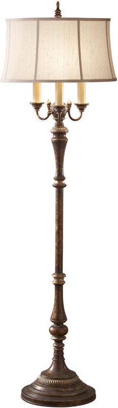 Gibson - 4 Licht Stehlampe Antik Braun, E27 - Elstead