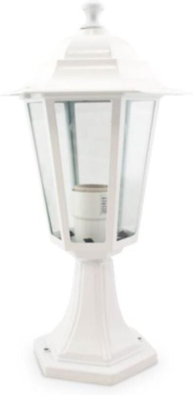 GSC - Gartenlaterne Aluminium E27 60W Weiß 000700077