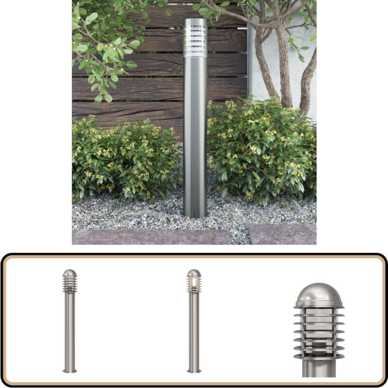 Außen ständige Edelstahl-Mastleuchte - Edelstahl Laterne - Außenstehleuchte - Gartenleuchte - led Mastleuchte - Wetterfe...