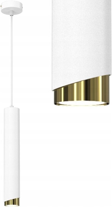 Frei. Gu10-Röhren-Hängelampe, Überhang, Weißgold, Ewilight BEVEL