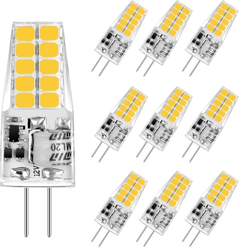 Memkey - G4 led 3,5 w Leuchtmittel, warmweiß 3000 k, LED-G4-Leuchtmittel, 350 lm, Ersatz für 20 W/35 w Halogenlampen, 12...