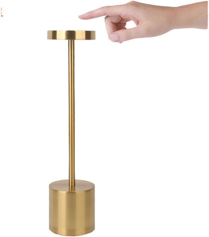 Wiederaufladbare, kabellose 1200-mAh-USB-LED-Tischleuchte aus Aluminium für Esszimmer oder Büro (lokal oder lokal)