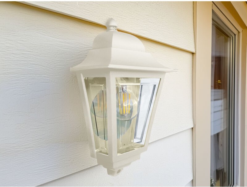 Elstead - Außenwandleuchte deco-lane Höhe 32,5cm Halbschale mit reflektierender Rückwand