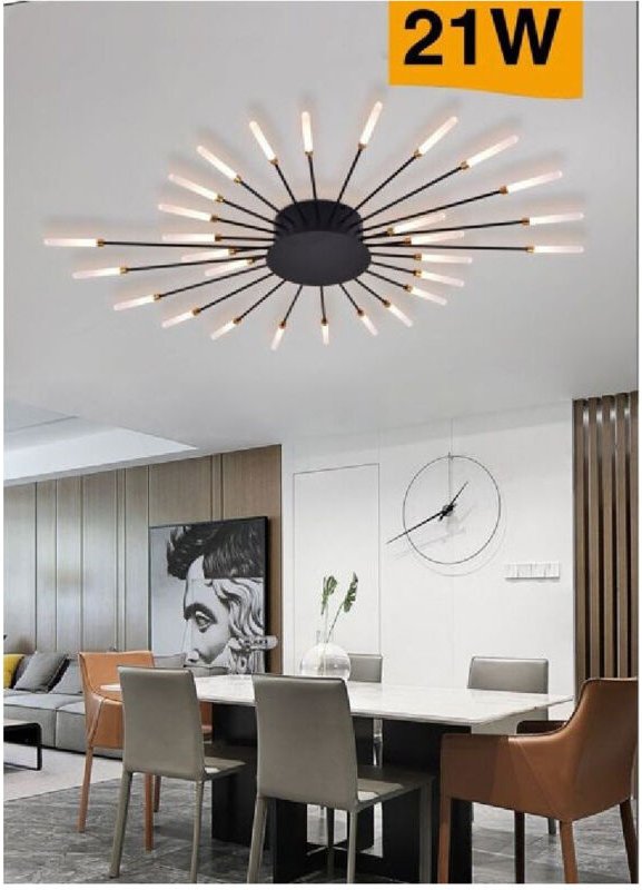 Trade Shop - moderne led deckenleuchte 21W deckenlampe mit lichtstrahlungen 6500K 3000K 4000K C33 -