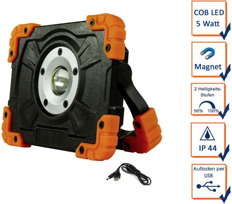 REV - led Arbeitsleuchte Flood 5W Powerbank 2 Std. Lauf.2620011210