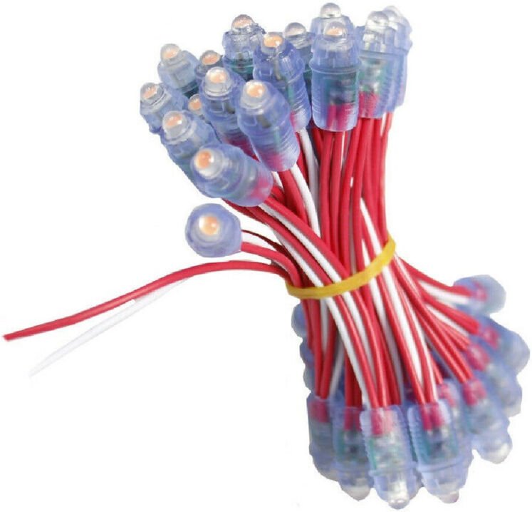 Trade Shop Traesio - Trade Shop - helle lichtpunkte 50 led sternenhimmel mini led 12V verschiedene farben licht 10W W-50...