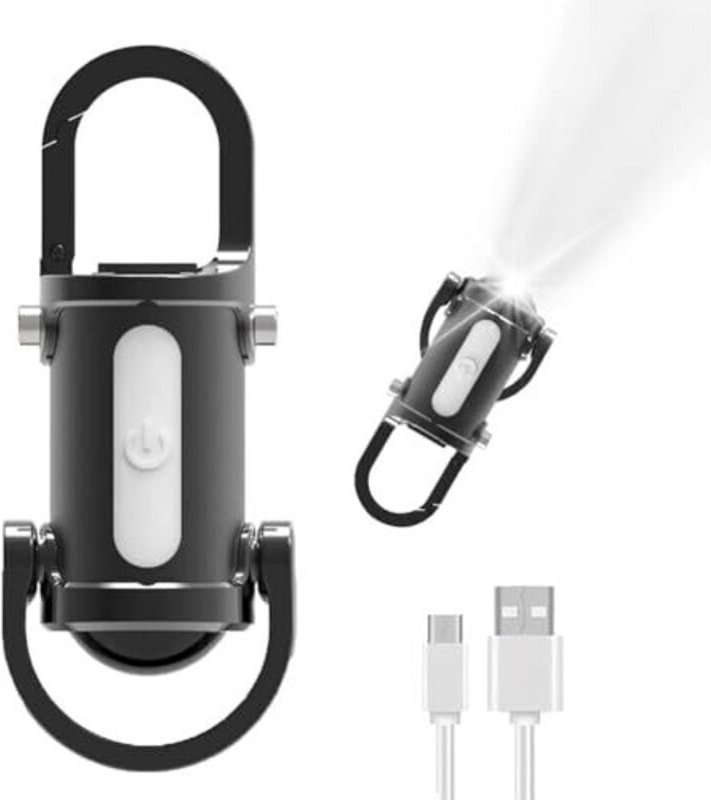 Mini-LED-Taschenlampe, LED-Schlüsselanhänger, wiederaufladbare Mini-LED-Taschenlampe, USB-aufladbarer Schlüsselanhänger,...