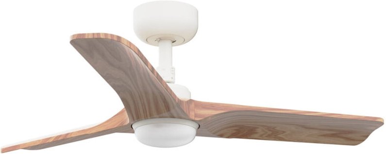 Faro Heywood Kleine 3-Flügel-Leuchte, Mattweiß, Kiefernholz, mit Licht 2700 – 4000 – 6000 k, Tuya Smart System