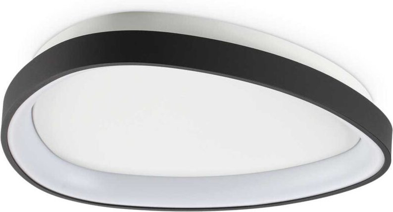 Gemini 42 cm integrierte ON-OFF-LED-Halbbündigleuchte, Schwarz, 3000 lm, 3000 k - Ideal Lux