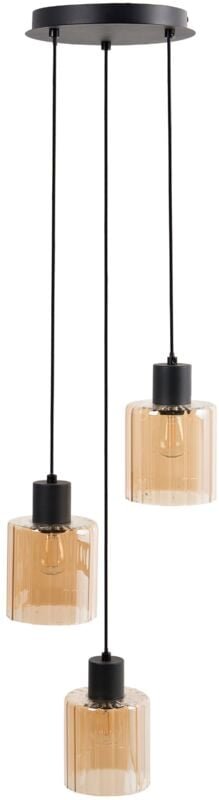 Hängeleuchte 3-flammig KITARE Glas Beige