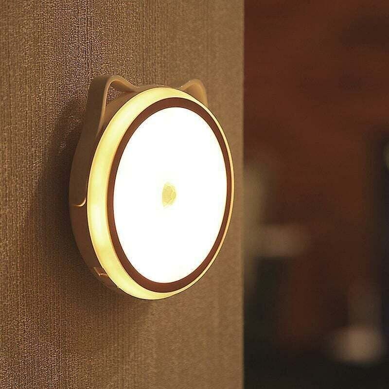 Thumbnail - Odipie - LED-Nachtlicht für Kinder mit Bewegungsmelder und Lichtsensor, wiederaufladbare, selbstklebende Nachtlampe zur ...