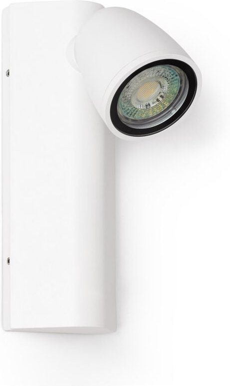 Ledkia - Wandleuchte Außen Aluminium Abel Weiß