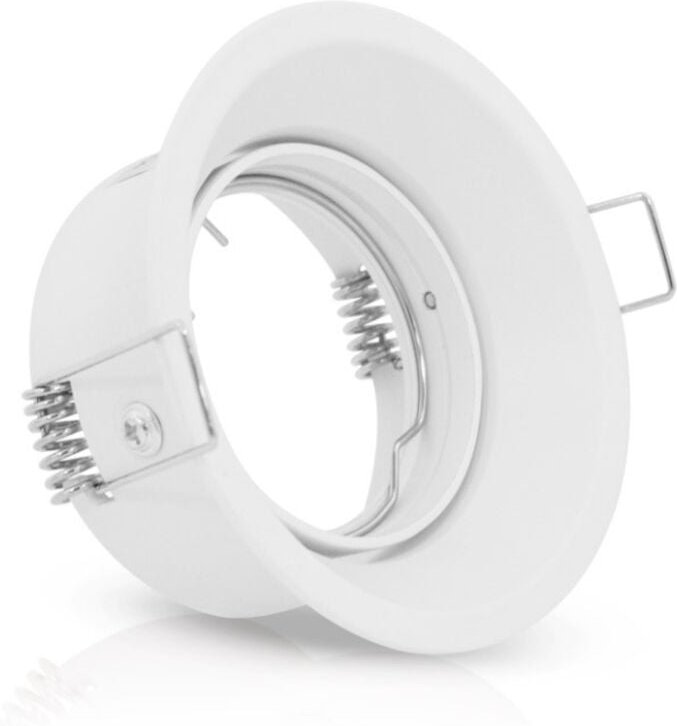 Niedrigleuchtender Spot-Unterstützung IP20 Weiß Aluminium - Ø 85 x 47 mm Bohrungsdurchmesser 75 mm - Drehbar