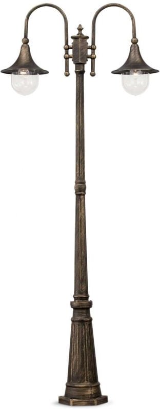 Ideal Lux - Cima - 2 leichte Außenlaterne aus Messing IP43, E27