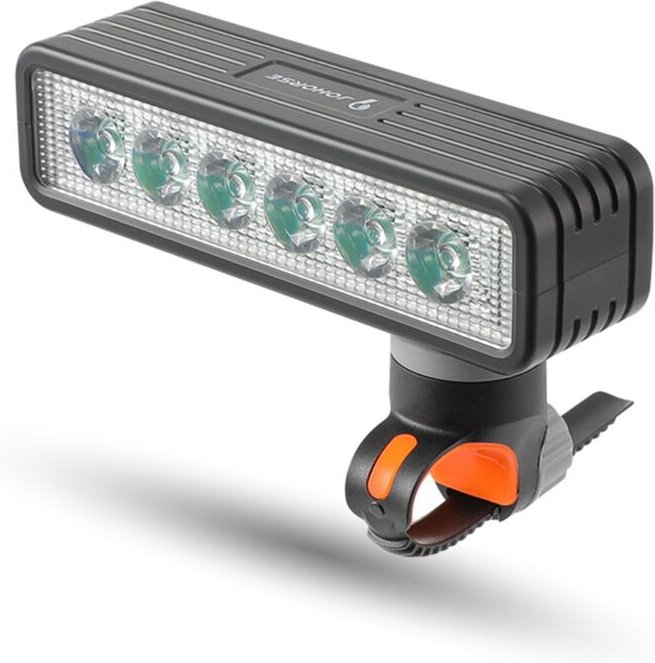 500 Lumen Halterung Fahrradlicht mit Hupenscheinwerfer Nachtfahrt Starke Taschenlampe mit sechs Lampenperlen