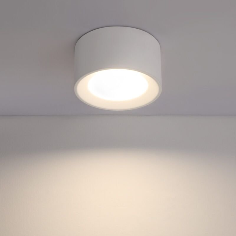 Thumbnail - Gbly - Deckenleuchte Aufputz Aufbauspot weiß: Aufbaustrahler rund Deckenlampe Flur Modern Deckenspots GX53 Max.10W Decke...