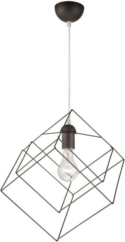 Lamkur Drahtgestell-Pendel-Deckenleuchte Anthrazit, 1x E27
