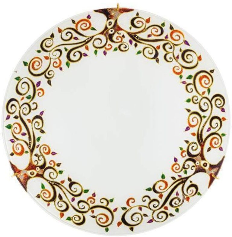 Kolarz - serena Glas dekorative Unterputz-Deckenleuchte 2 Licht 24 Karat Gold