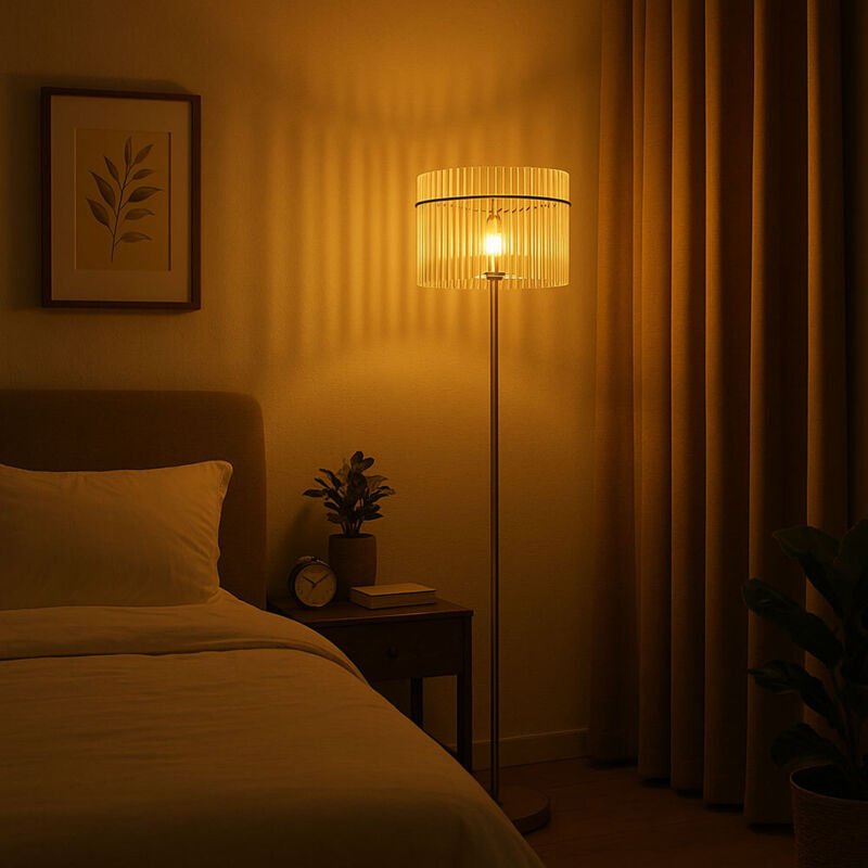 Globo Lighting - Stehleuchte Standlampe Wohnzimmerlampe Schlafzimmerleuchte Esszimmerlampe Beistellleuchte, Metall Glass...