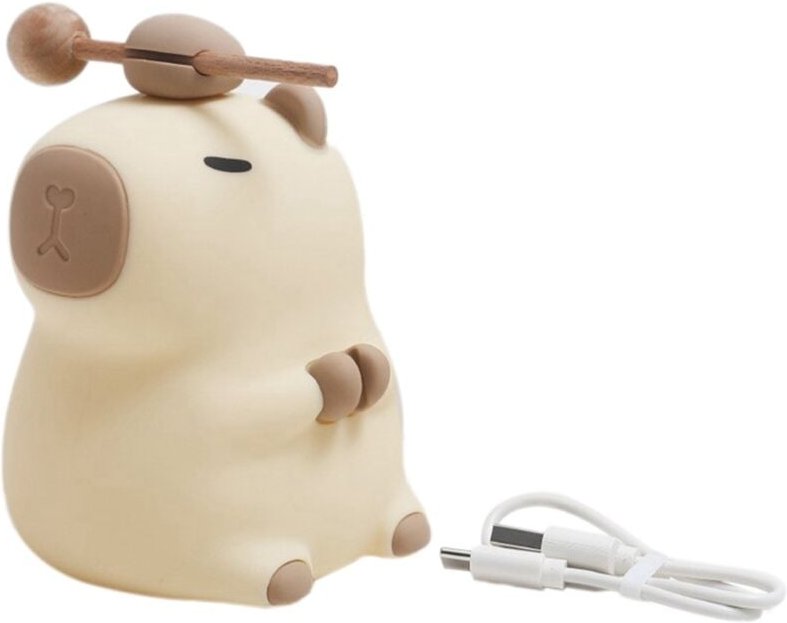 Capybara Schlaflampe Eingebaute Batterie Tier Nachttisch Nachtlicht