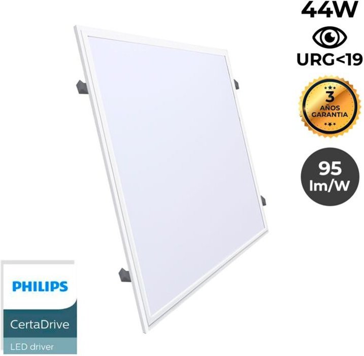 Barcelona Led - LED-Panel 60 x 60 cm mit Einbau Set 44W UGR19 Philips Treiber