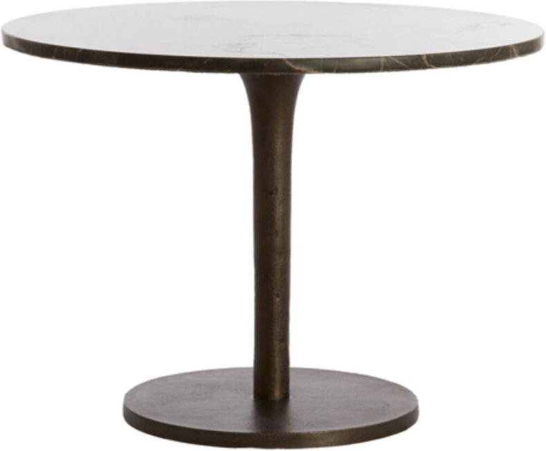 Light & Living Beistelltisch PAZO dunkles Marmor mit Braun –