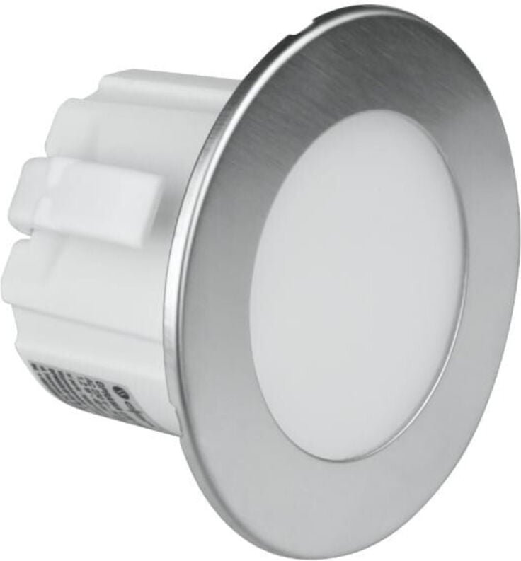 LED Treppenleuchte 1,2W rund silber DPM