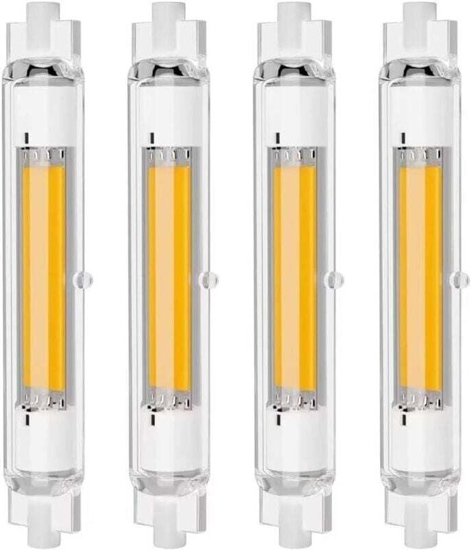 4er-Pack R7S 118 mm 30 W dimmbare LED-Lampen, warmweiß 3000 K, flimmerfrei