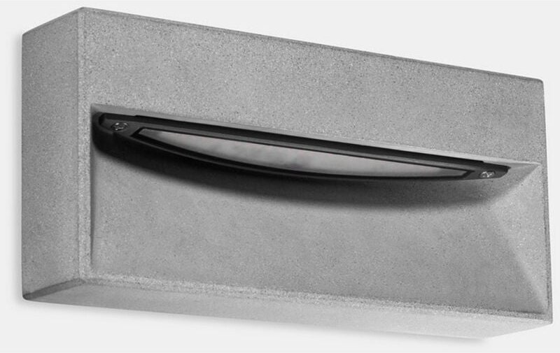 Leds-c4 - leds C4 Arc Outdoor led Wandeinbauleuchte Zement, Urban Grey IP65 9W 3000K