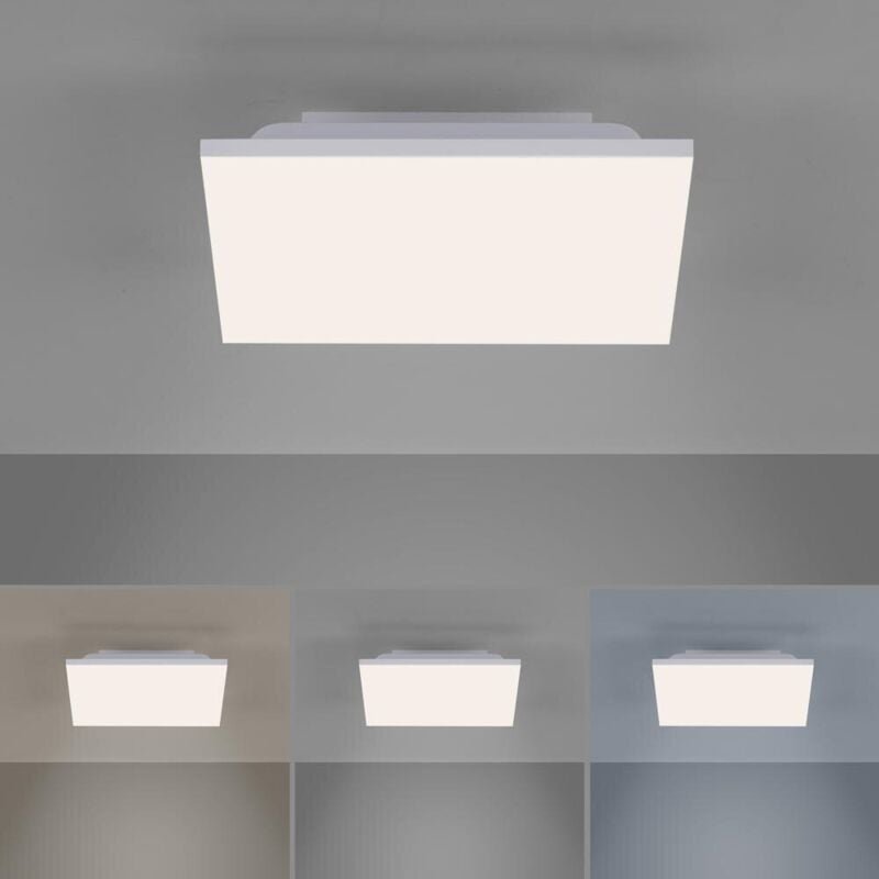 Thumbnail - JustLight led Deckenleuchte Canvas weiß 29,5 x 29,5 cm dimmbar Deckenleuchte