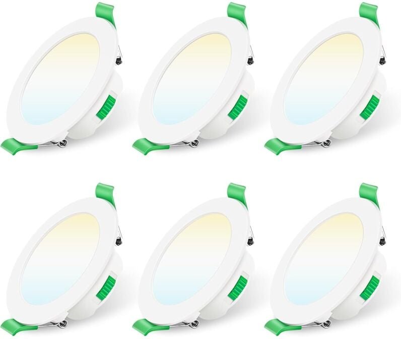 Dimmbarer LED-Einbaustrahler 230 v, 7 w, Deckenstrahler, 3000 k, 4000 k, 6500 k, wasserdicht, IP44, verstellbare Deckene...