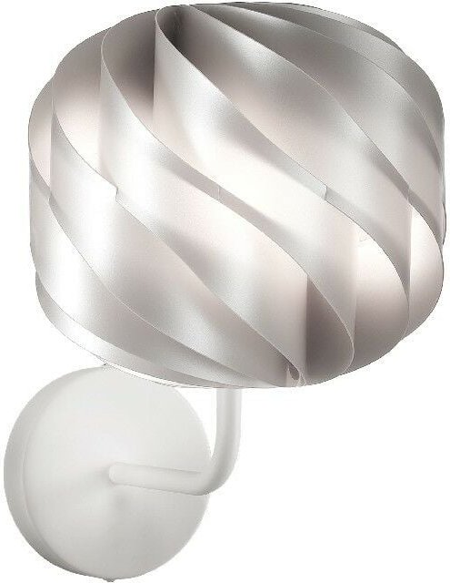 Silberne Wandlampe aus Metall Cm. 25 x 28 x 34 Std