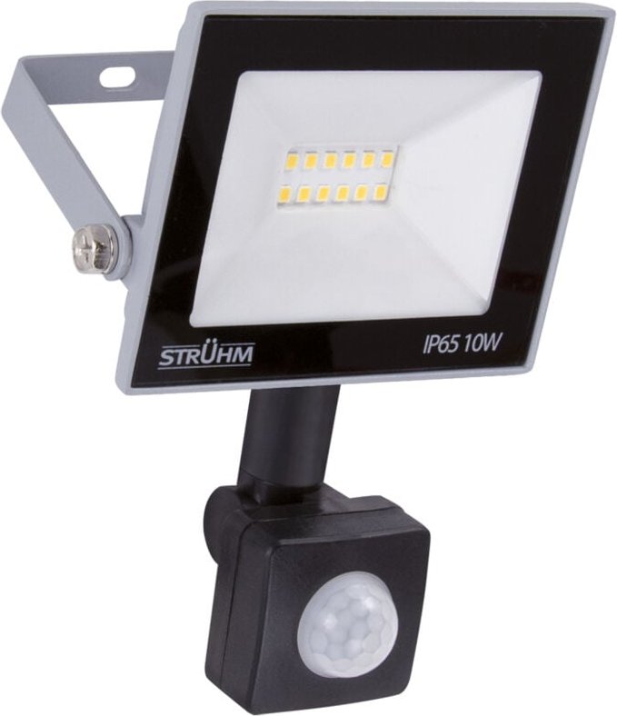 LED Flutlicht mit Bewegungsmelder KROMA S 10W 4200K IP65 grau