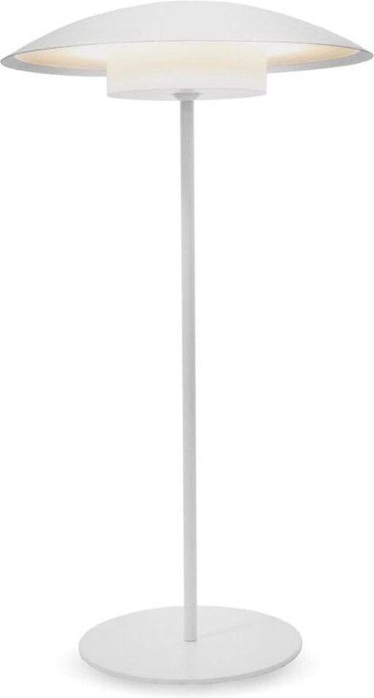 Licht-erlebnisse - led Tischleuchte außen Akku Metall Touch Funktion d: 22 cm h: 40 cm IP44 3000 k kabellos tragbar Outd...