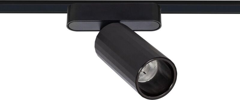 LED-Strahler für Magnetschiene 25mm SuperSlim Atenas 12W 48V Schwarz 3000K Warmweiß