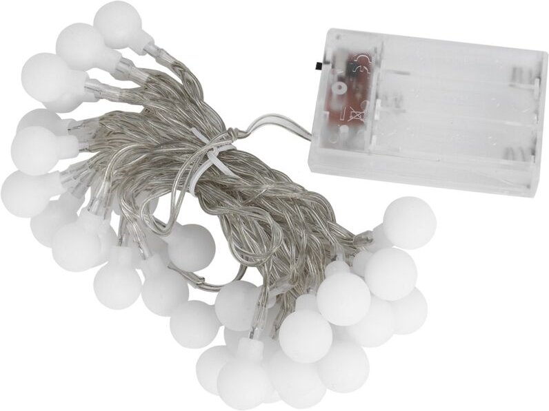 Festliche, warmweiße, batteriebetriebene Weihnachtsbeleuchtung, dekorative Lampe für Partys und Zuhause