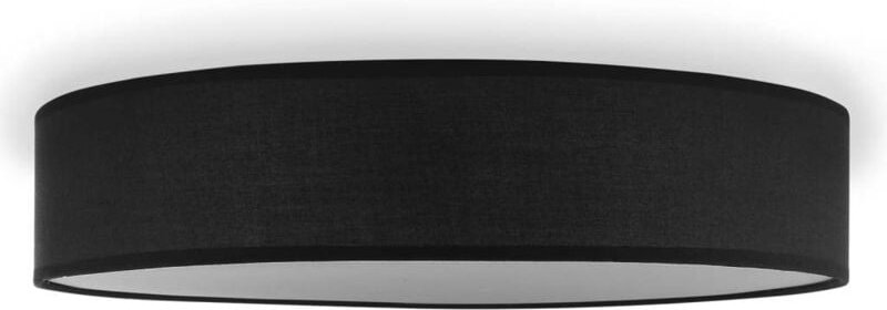 Smartwares - Deckenlampe ceiling dream, Stoff Schwarz / Abdeckung satiniert, ø 50cm