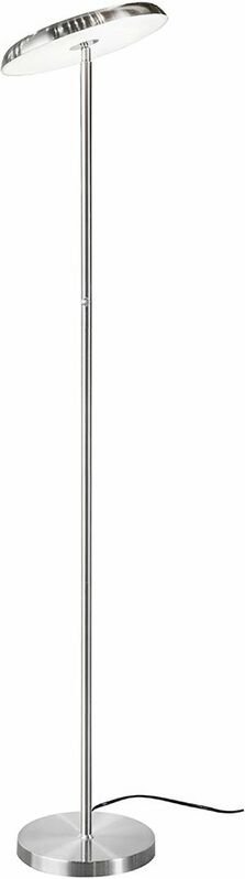 Thumbnail - Stehleuchte Stehlampe, Tastdimmer 3 Stufen verstellbar, Wohnzimmerleuchte, silber Metall, beweglicher Spot, led 21W 1700...