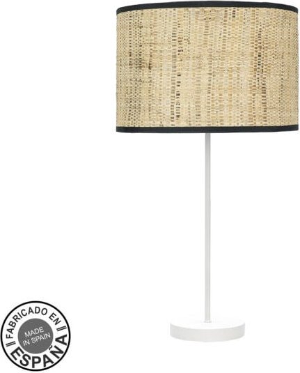 High Fashion Tischlampe 1xe27 weiß/dunkelbraun 63x30x30 cm