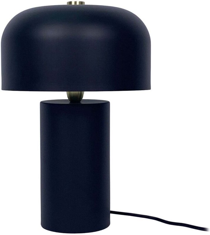 Pilzförmige Tischleuchte - Minimalistisches Design, Goldakzent