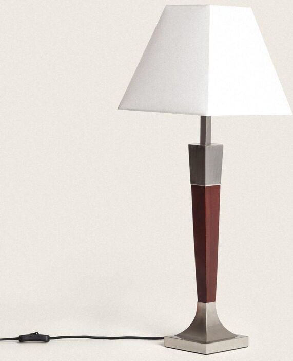 Tischleuchte Metall Lizza Piramis Weiß