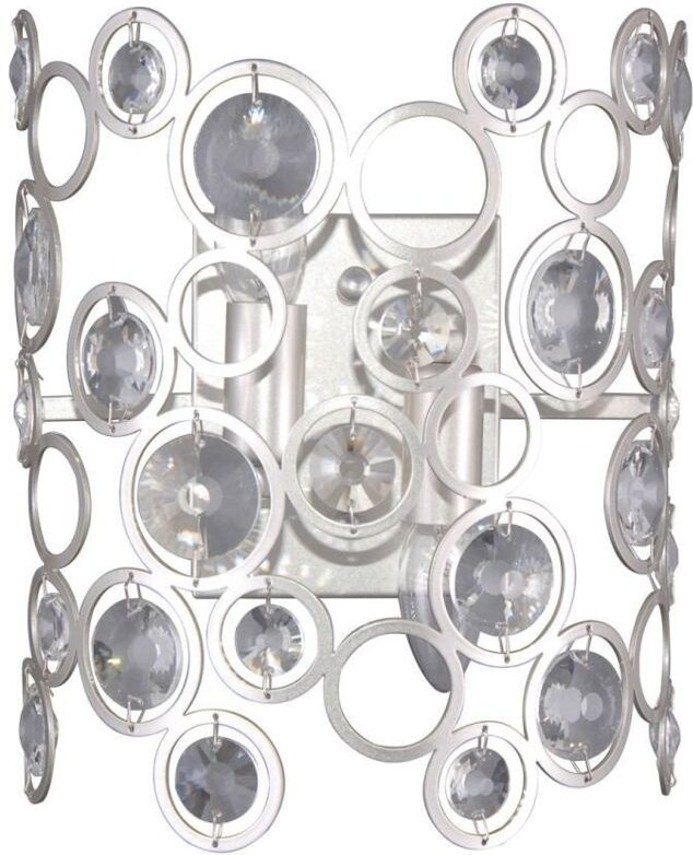 Nardo - Moderne Wandleuchte Champagner Silber 2 Licht, E14 - Italux